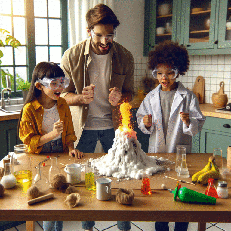 Experiências científicas divertidas para fazer em casa com crianças