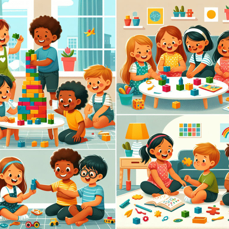 Atividades de cooperação divertidas para crianças em casa